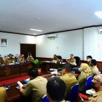 PENGAWASAN : Suasana Pengawasan terhadap Penyelenggaraan Pemerintahan Daerah di Provinsi Kalimantan Tengah tahun 2023, Senin (27/3/2023), di ruang bajakah. (foto:ist)