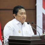 ANGGARKAN : Wakil Gubernur Kalimantan Tengah (Kalteng) H. Edy Pratowo menyampaikan target 200 desa yang memang belum berlistrik PLN akan diaplikasikan melalui dua program, Rabu (6/12/2023). (foto:mmc)