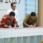 15012024080049_1 HADIRI : Wakil Gubernur Kalteng, Edy Pratowo menghadiri Penyerahan Laporan Hasil Pemeriksaan (LHP) Dengan Tujuan Tertentu Semester II Tahun 2023, yang diselenggarakan oleh BPK Perwakilan Provinsi Kalimantan Tengah, di Auditorium BPK Perwakilan Kalteng, Senin (15/1/2024). (foto:mmc)