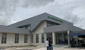MEGAH: RS Pratama Pujon yang berada di Kecamatan Kapuas Tengah Kabupaten Kapuas. (foto:Sri)