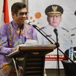 SOSIALISASI : Kepala Dinas Komunikasi Informatika, Persandian dan Statistik (Diskominfosantik) Provinsi Kalimantan Tengah (Kalteng), Agus Siswadi membuka secara resmi kegiatan Sosialisasi Penyelenggaraan Statistik Sektoral di Lingkungan Kalteng dan Walidata Tingkat Kabupaten/Kota se-Kalteng Tahun 2024, bertempat di Hotel Neo Palma Palangka Raya, Kamis (29/8/2024). (foto:mmc)