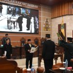 Suasana saat Rapat Paripurna DPRD Kapuas peresmian dan pengangkatan PAW dan pengucapan sumpah/janji salah satu Anggota DPRD Kabupaten Kapuas sisa masa jabatan tahun 2019 - 2024 (Foto : Ist)