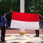 Suasana upacara peringatan HUT ke-53 KORPRI di Halaman Rektorat Universitas Palangka Raya (Foto : Ist)