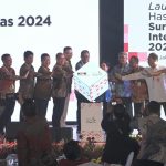 Wakil Gubernur (Wagub) Kalteng Edy Pratowo hadir secara virtual pada Launching Hasil Survei Penilaian Integritas (SPI) 2024 yang diselenggarakan oleh Komisi Pemberantasan Korupsi (KPK) RI, dari di ruang Rapat Wakil Gubernur, Kantor Gubernur Kalteng, Rabu (22/1/2025).
