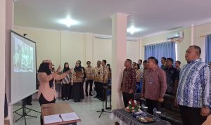 PISAH SAMBUT : Kepala Kantor Wilayah Direktorat Jenderal Pemasyarakatan Kalimantan Tengah, I Putu Murdiana, menghadiri acara pisah sambut Kepala Balai Pemasyarakatan (Bapas) Kelas I Palangka Raya, di Aula Bapas Palangka Raya, Jumat (9/5/2025). (ist)