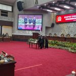 Rapat Paripurna ke-18 Masa Persidangan III Tahun Sidang 2025 di Ruang Rapat Paripurna DPRD Provinsi Kalteng (Foto : Nopri)