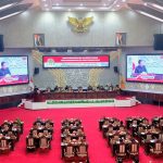 Suasana rapat paripurna ke-24 tahun sidang 2025 di ruang rapat paripurna DPRD Kalteng (Foto : Wiyandri)
