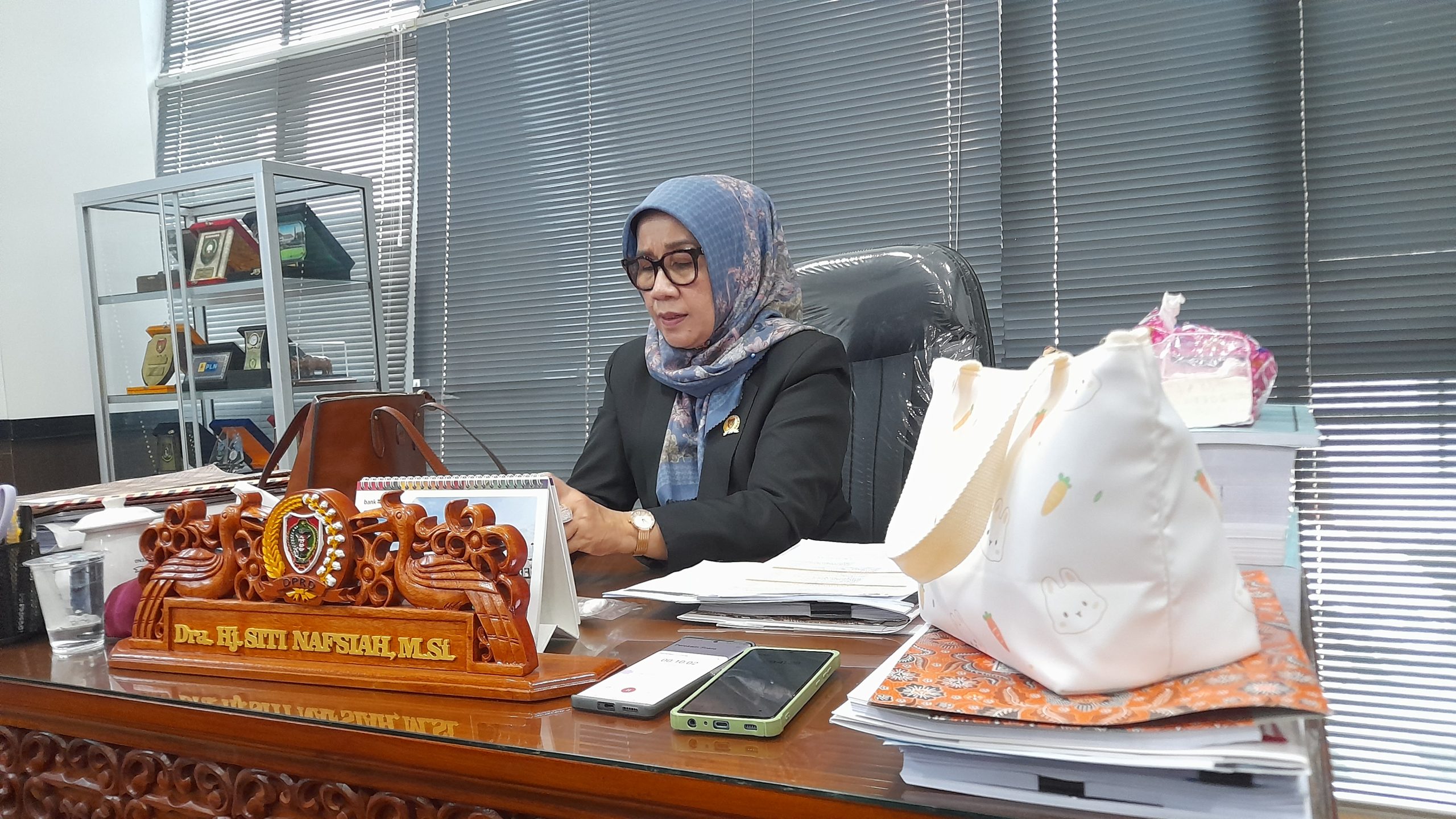 Ketua Komisi II DPRD Kalteng, Siti Nafsiah (Foto : Nopri)