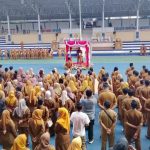 Bupati Barito Utara, Shalahuddin saat pimpin apel gabungan (Foto : Ist)