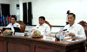 Rapat Koordinasi Camat se–Kabupaten Barito Utara Tahun 2025 di Balai Antang Muara Teweh (Foto : Ist)