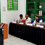 Kegiatan penilaian akreditasi hari kedua yang berlangsung di Aula Labkesda Barito Utara (Foto : Ist)