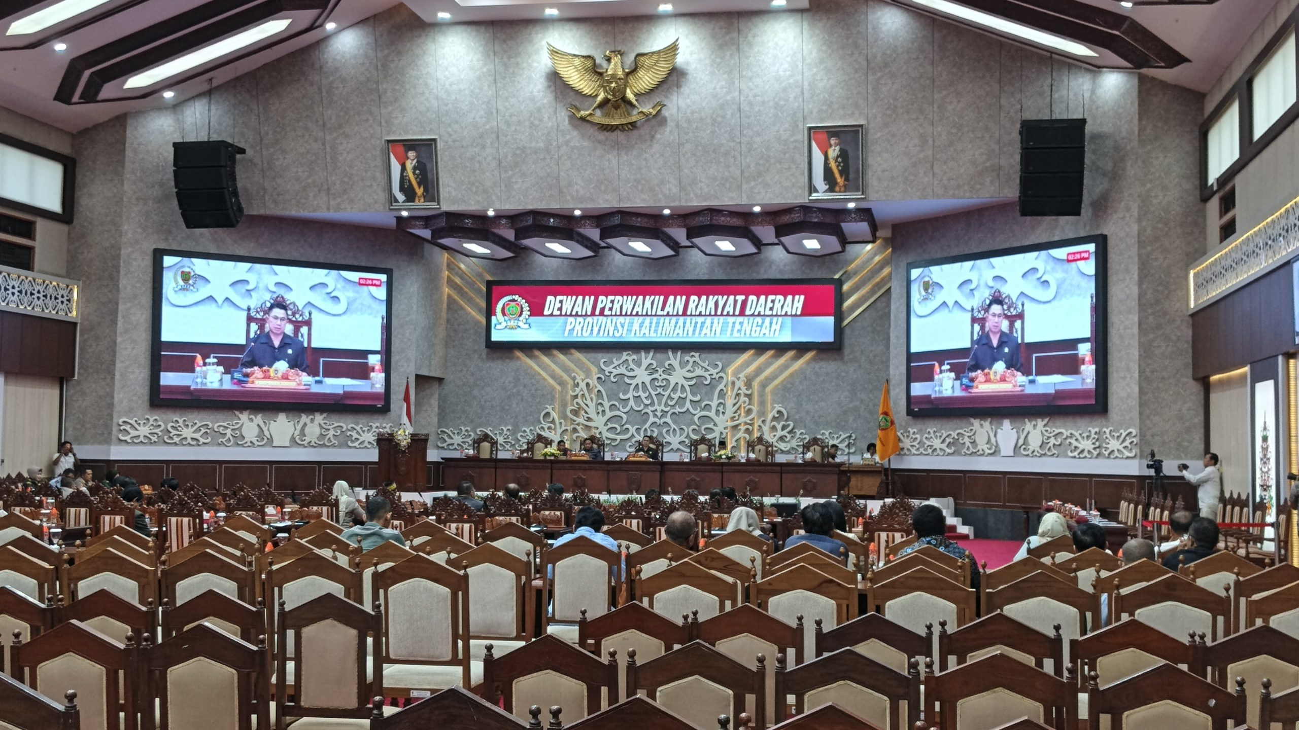 Rapat Paripurna ke-2 Masa Persidangan II Tahun Sidang 2026 di Gedung DPRD Kalteng (Foto : Nopri)