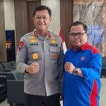 KFK-OKP sekaligus KFSSP-SB Kalteng, Adhie foto bersama Kapolda Kalteng, Irjen Pol Iwan Kurniawan (Foto : Ist)